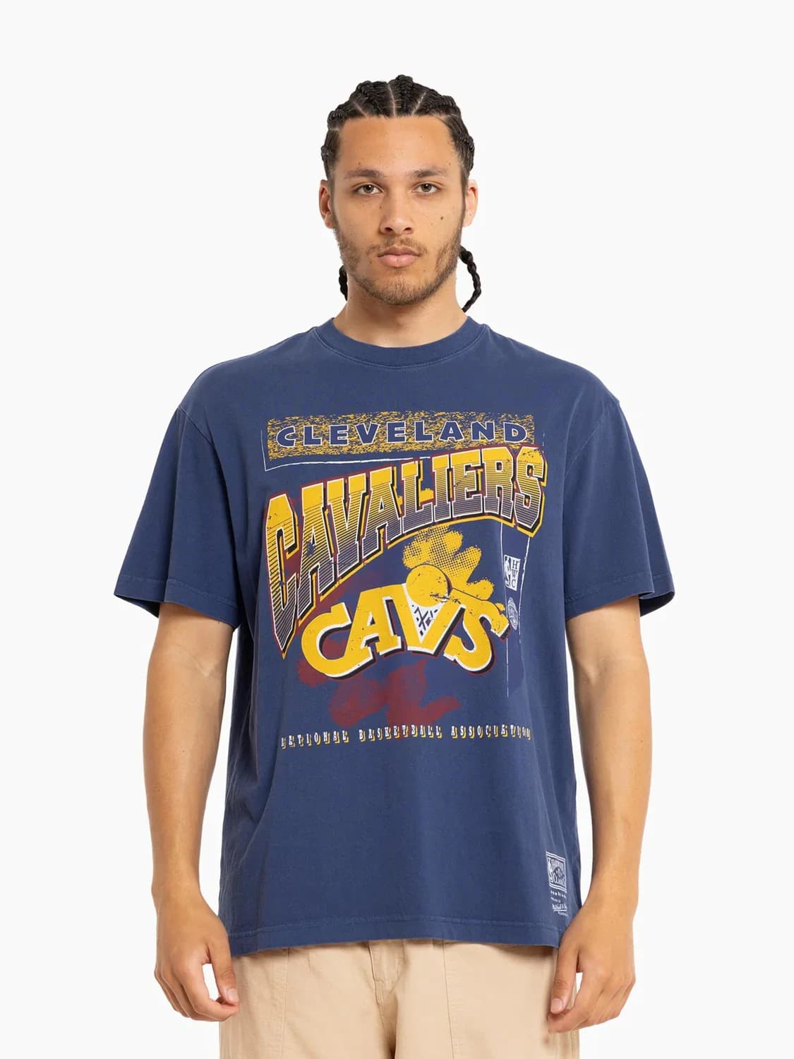 Футболка Mitchell & Ness Cleveland Cavaliers Vintage Brush Off 2.0 NBA T-Shirt