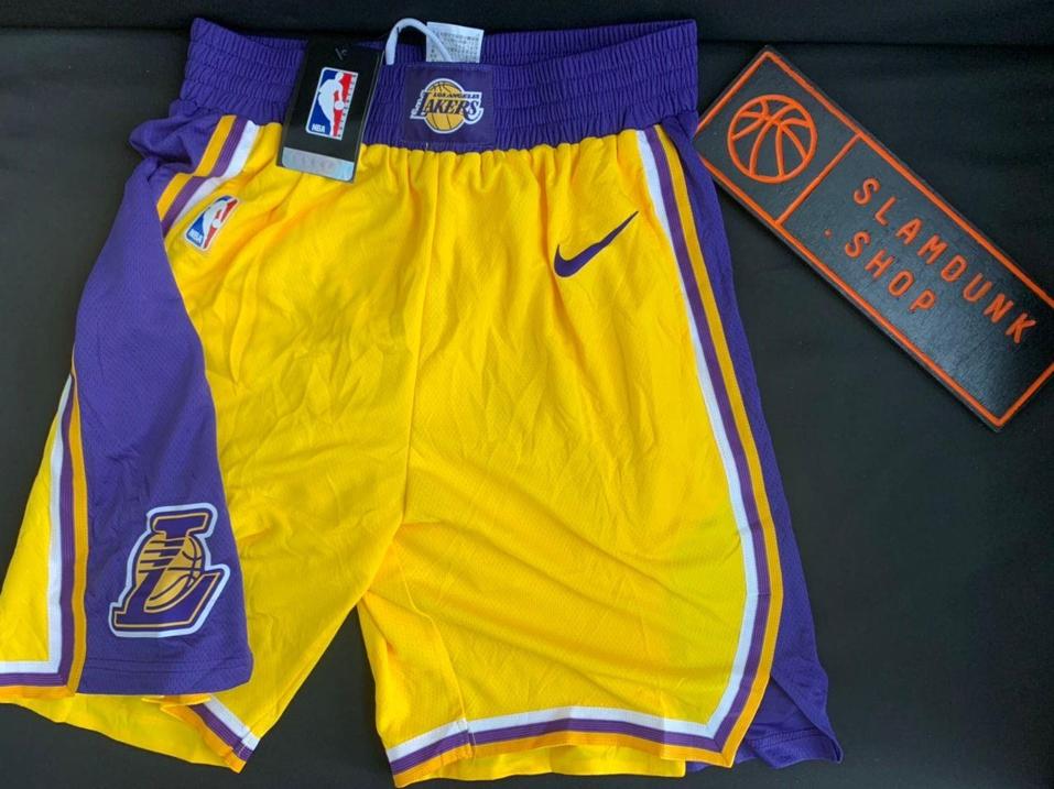 2019-20-NBA-Los-Angeles-Lakers-Yellow-Icon-Swingman-Shorts-1