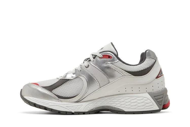 Кроссовки New Balance 2002R 'Silver Metallic Team Red'