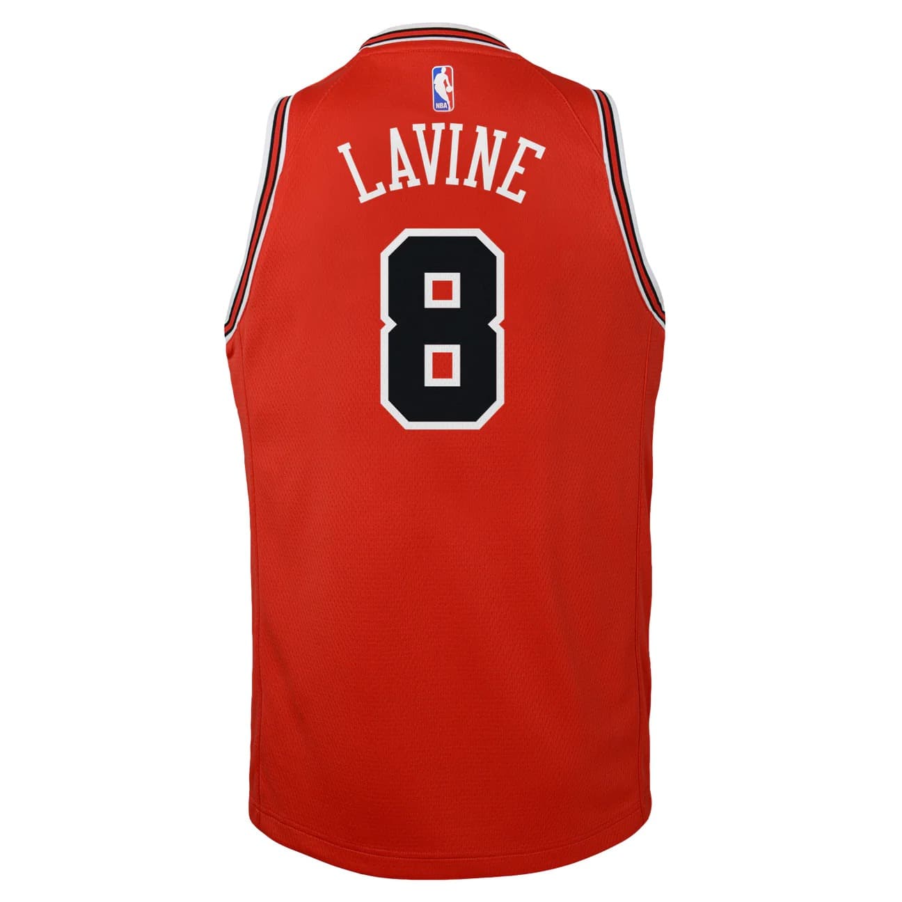 Баскетбольная джерси 2022-23 Chicago Bulls Zach Lavine #8 Youth Swingman Icon Edition Red Jersey