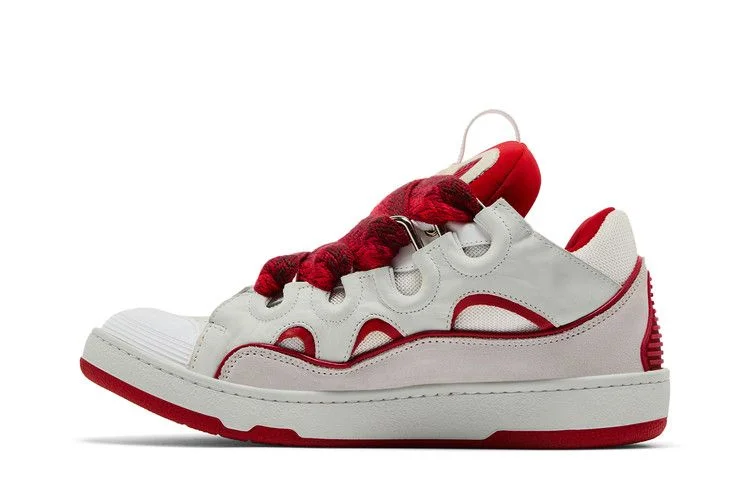 Кроссовки Lanvin Curb Sneakers 'White Red'