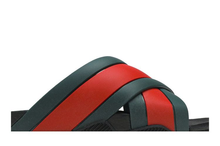 Кроссовки Gucci Rubber Slide 'Green Red'
