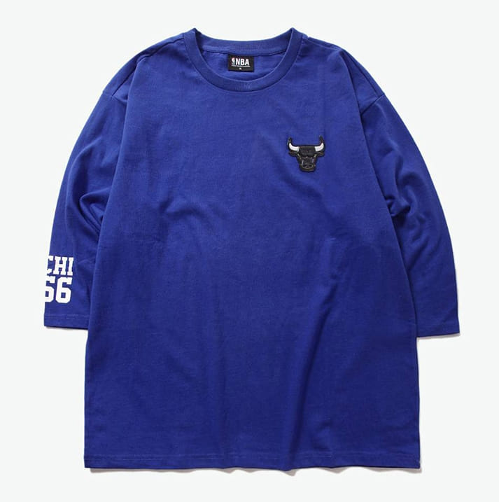 Футболка 2020 NBA Chicago Bulls Oversize Black Blue Tee