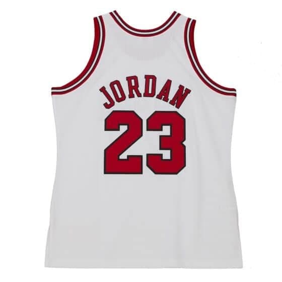 Баскетбольная джерси 1997-1998 Chicago Bulls Michael Jordan #23 Authentic Finals Hardwood Classic White Jersey