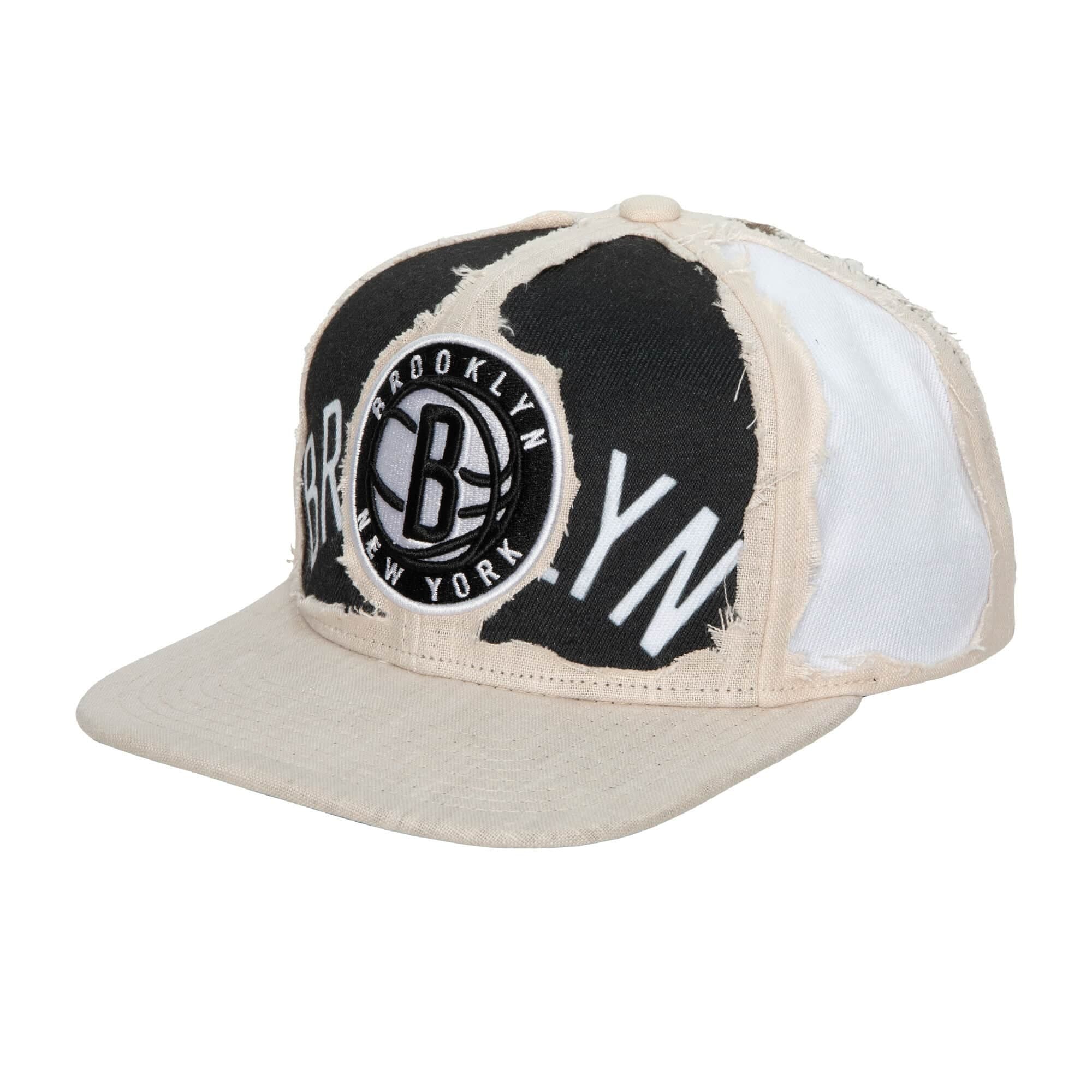 Бейсболка Mitchell & Ness Cut Away Snapback Brooklyn Nets Hat