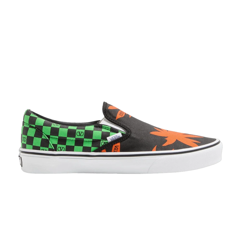 Valentino Garavani x Vans Classic Slip-On 'Tropical Leaves - Green Orange'