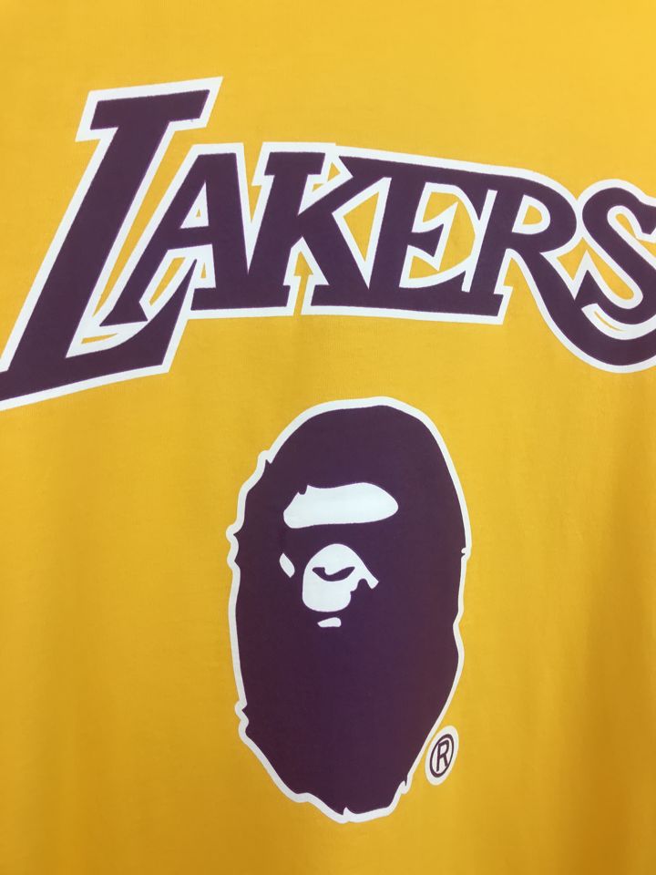 BAPE-x-Mitchell-Ness-Lakers-Tee-Yellow-2