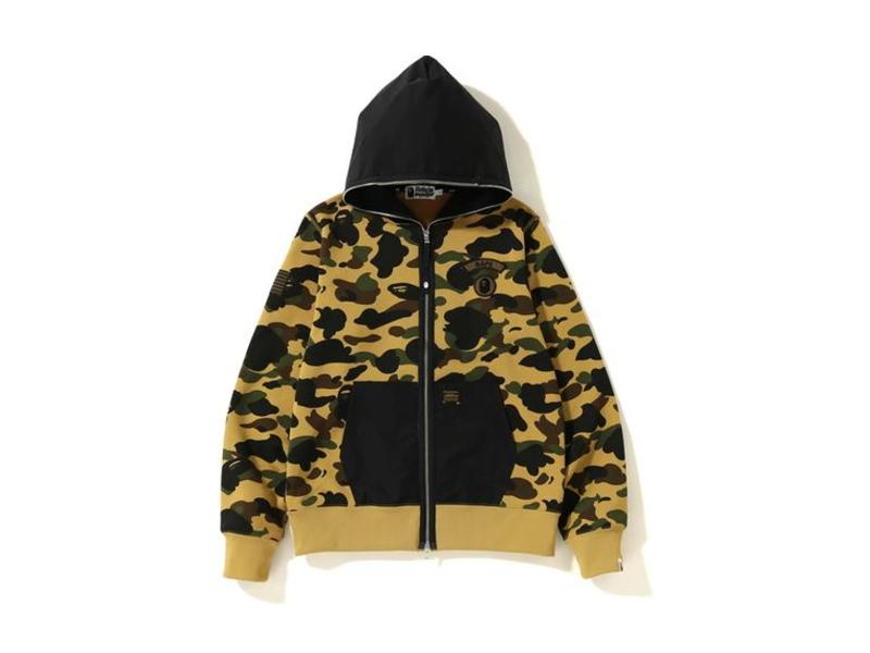 Худи BAPE 1st Camo Full Zip Hoodie (SS19) Yellow