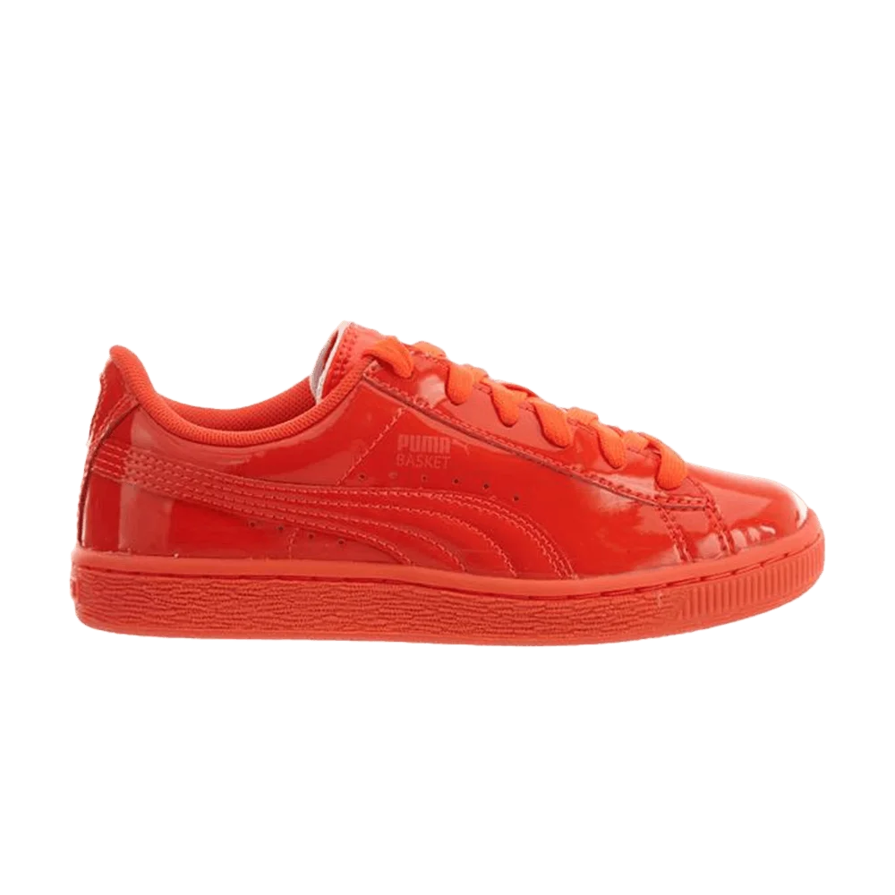 Krossovki-Puma-Basket-Classic-Patent-Little-Kids-Red-Blast