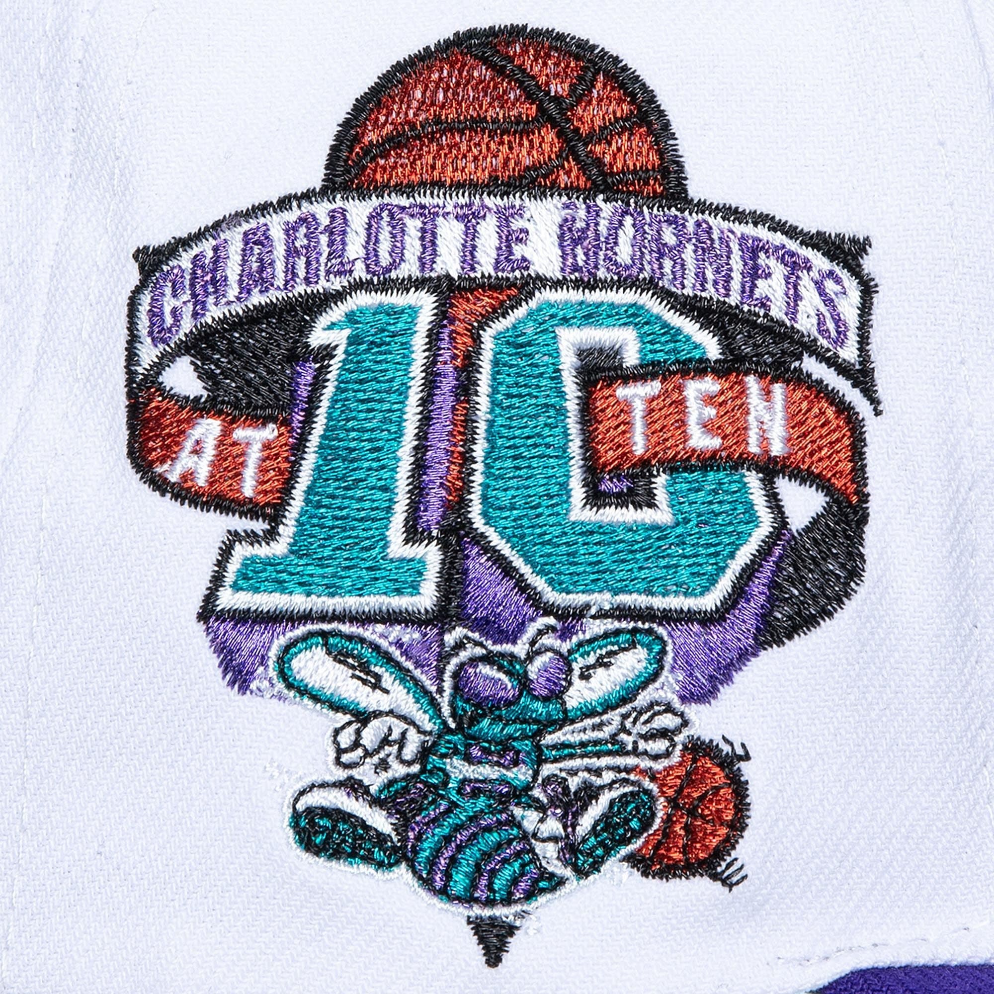Бейсболка Mitchell & Ness Logo Shine Snapback HWC Charlotte Hornets Hat