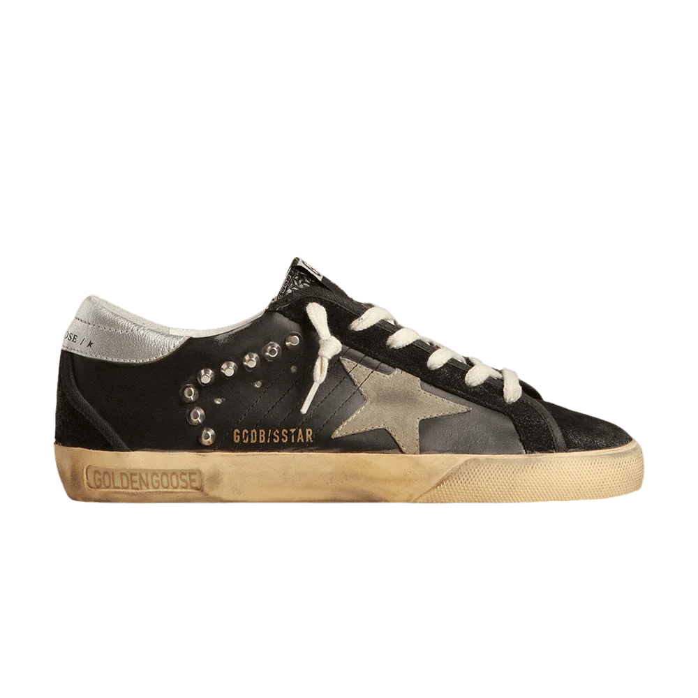 Krossovki-Golden-Goose-Wmns-Superstar-Black-Taupe-Silver