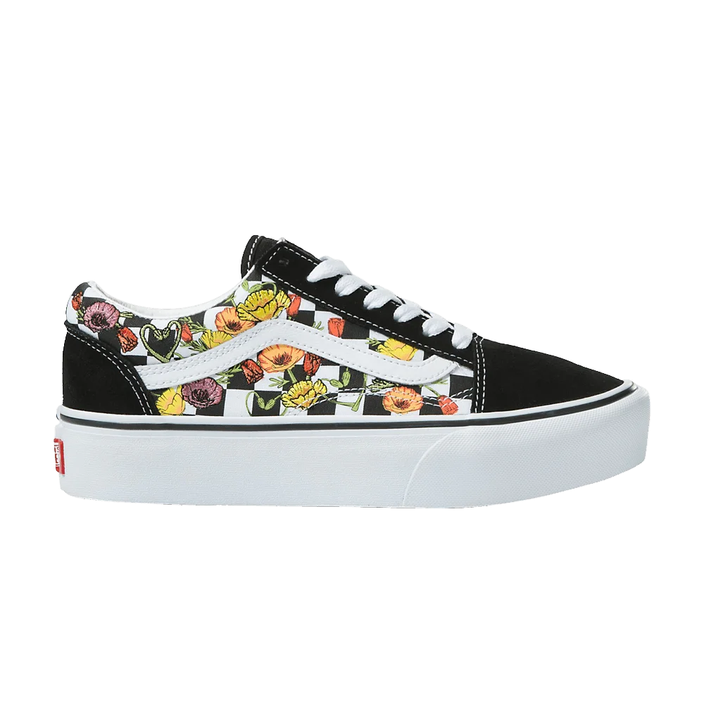 Vans Old Skool Platform 'Poppy Checkerboard'