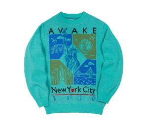 Awake-Nyc-Borough-Sweater-Teal-300x257
