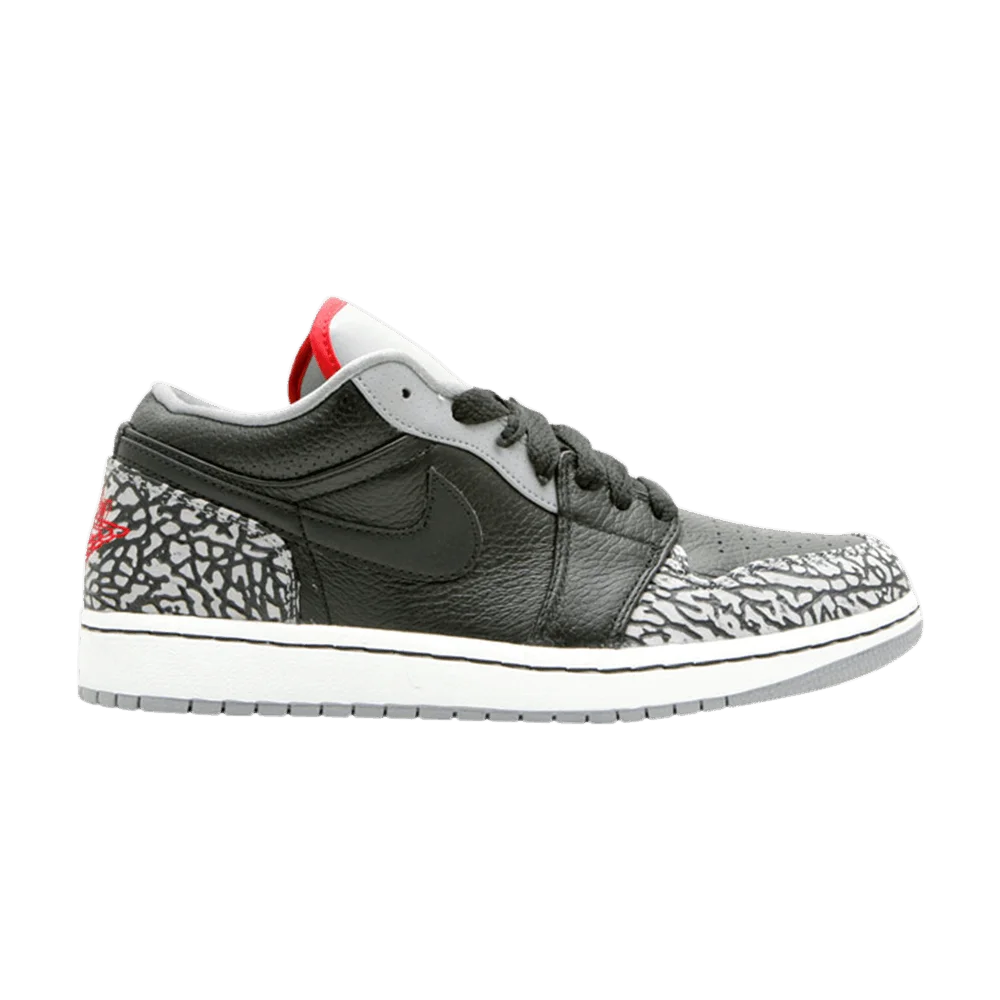 Кроссовки Air Jordan 1 Phat Low 'Black Cement'
