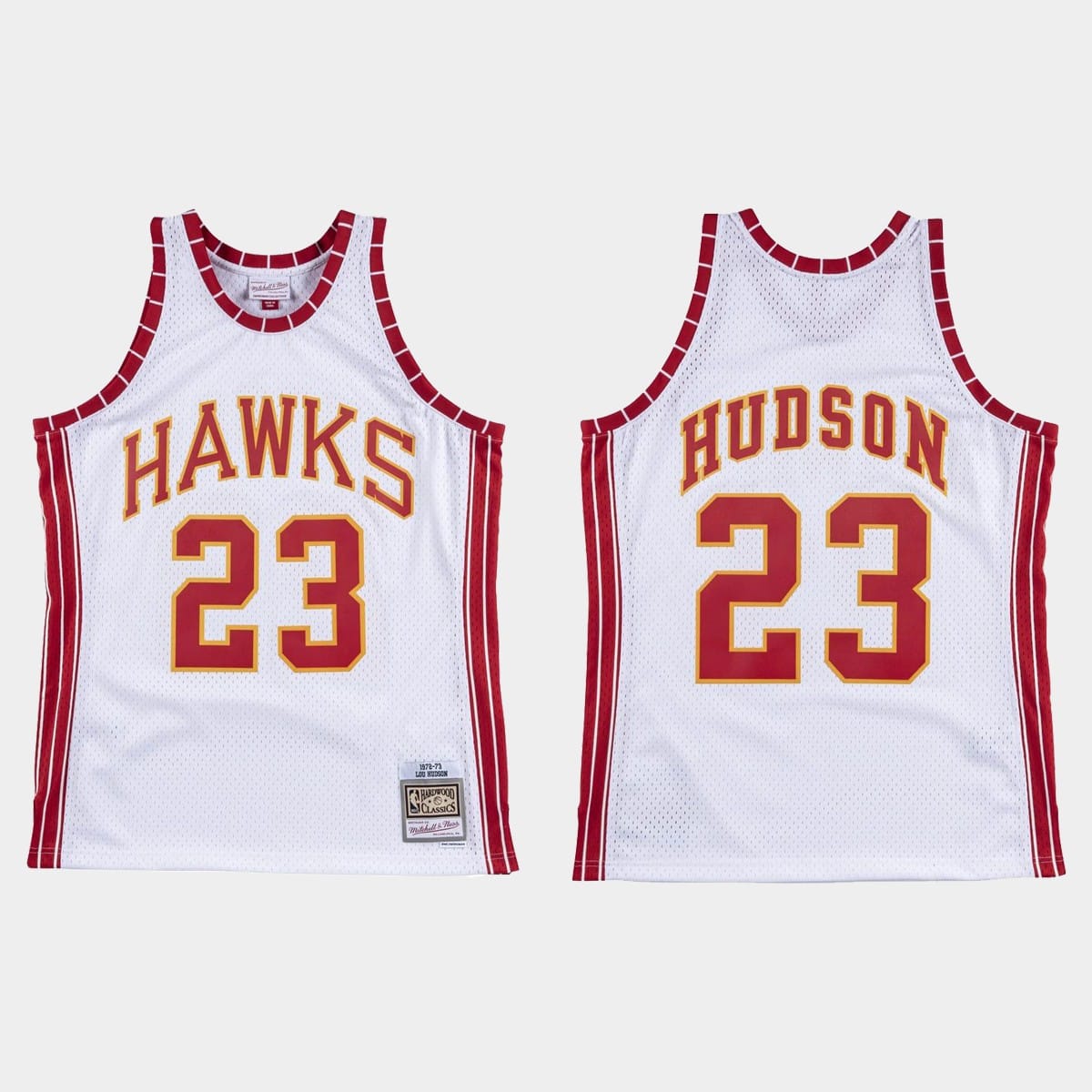Баскетбольная джерси Atlanta Hawks #23 Lou Hudson Hardwood Classics White Jersey