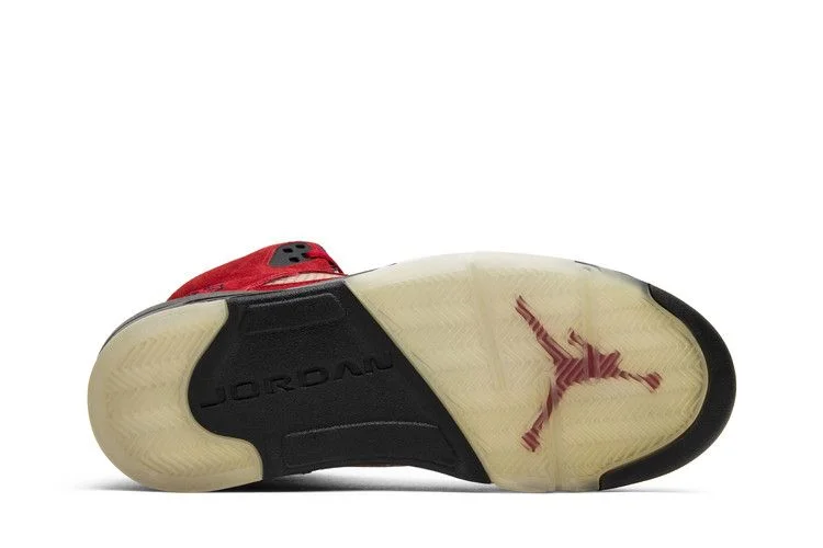 Кроссовки Air Jordan 5 Retro 'Raging Bull Red Suede'