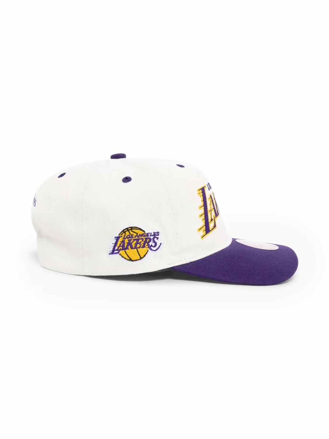 Бейсболка Mitchell & Ness Los Angeles Lakers Team Script Golfer NBA Snapback Hat