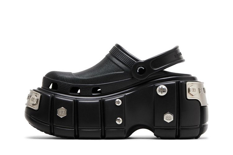 Кроссовки Crocs x Balenciaga Wmns Hardcrocs Slide 'Nero Silver'