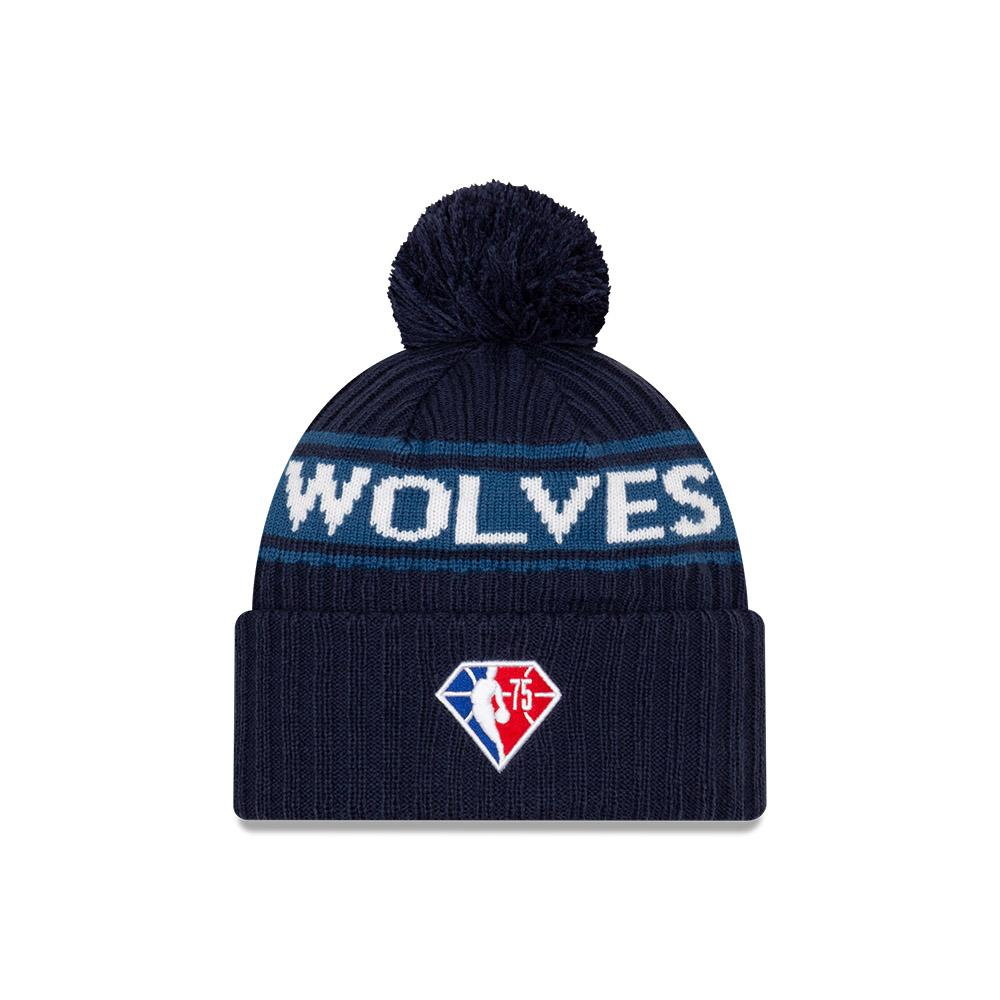 Шапка New Era Minnesota Timberwolves 2021 Draft Edition Pom Knit NBA Beanie