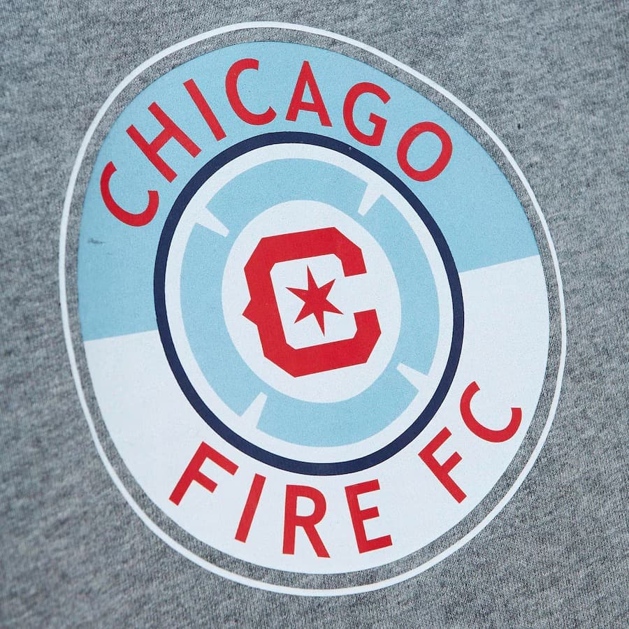 Футболка Mitchell & Ness Heather Gray Chicago Fire City Collection T-Shirt