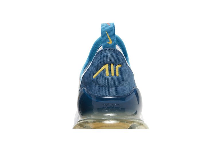 Кроссовки Nike Air Max 270 'White Industrial Blue Citron'