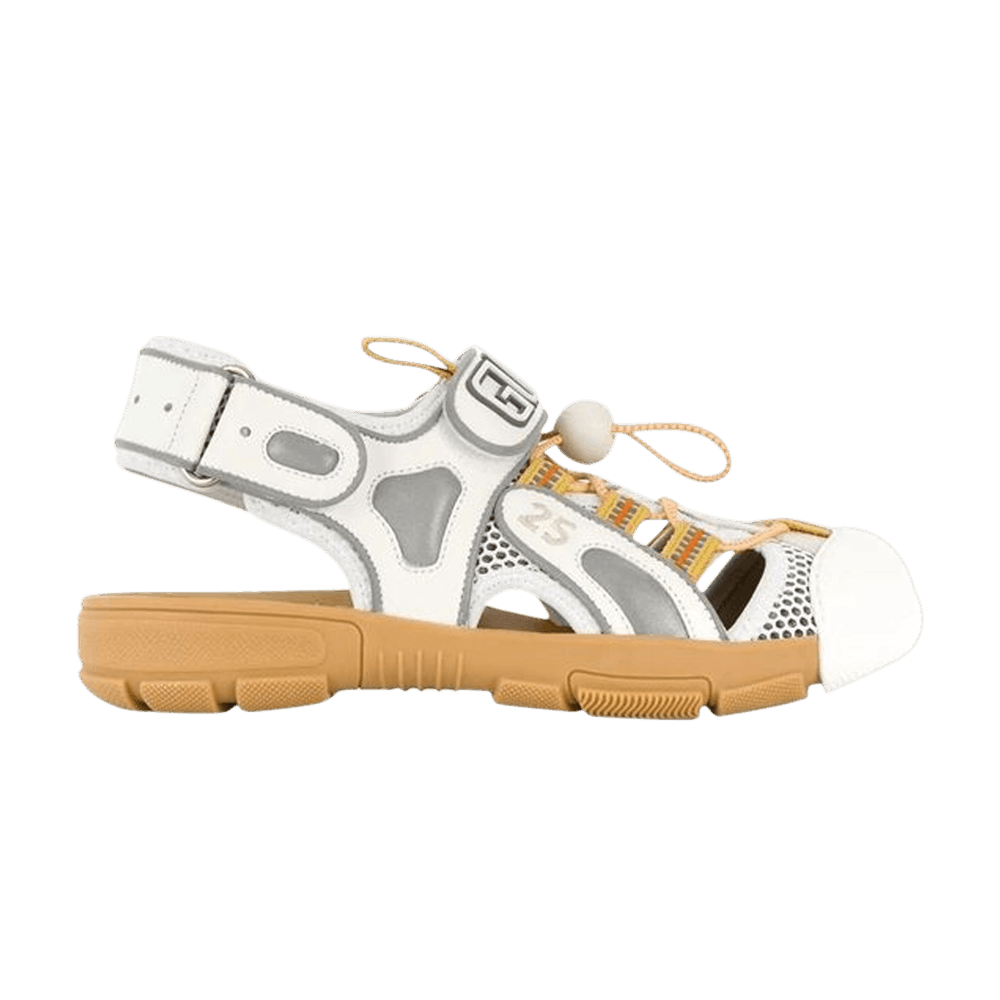 Кроссовки Gucci Wmns Tinsel Sport Sandals 'Crystal White Grey'