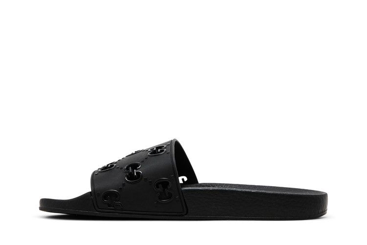 Кроссовки Gucci Wmns Rubber GG Slide 'Black'