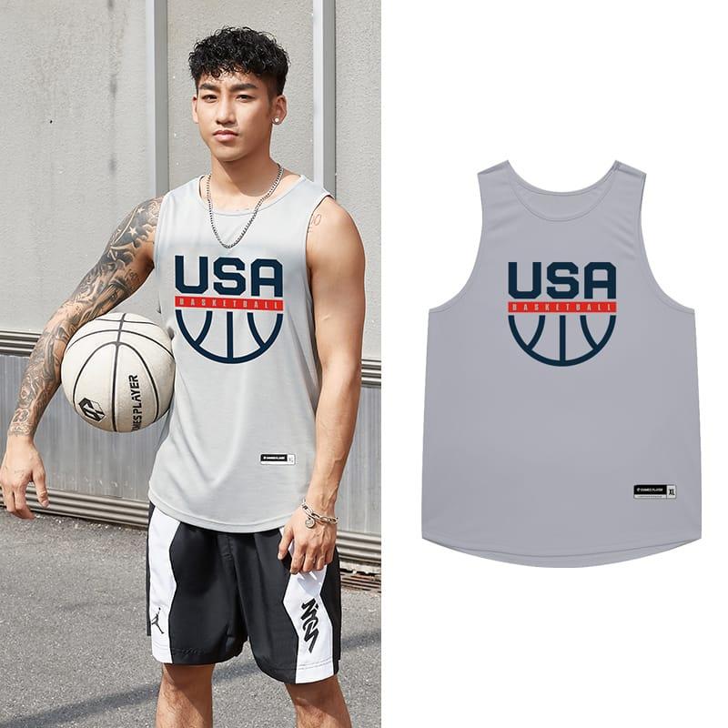 Спортивная майка Ehot USA Grey Jersey