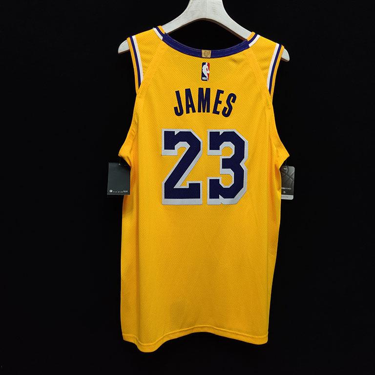 Баскетбольная джерси 2019-20 Nike LeBron James Lakers Gold Authentic Jersey Icon Edition