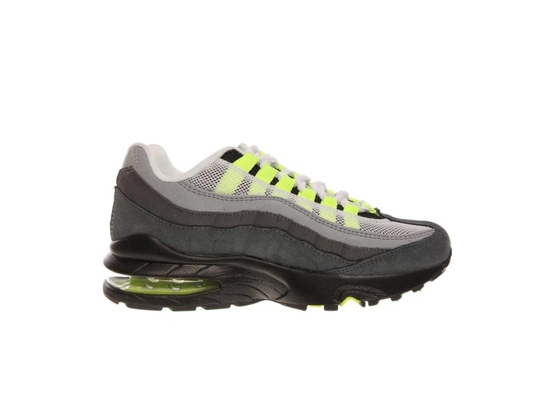 Кроссовки Nike Air Max 95 GS White Neon Yellow Blck Anthrct