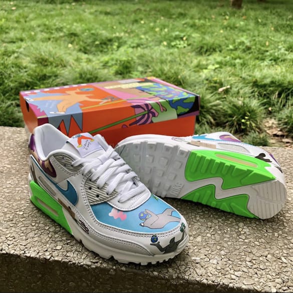 Кроссовки Ruohan Wang x Nike Air Max 90 Flyleather