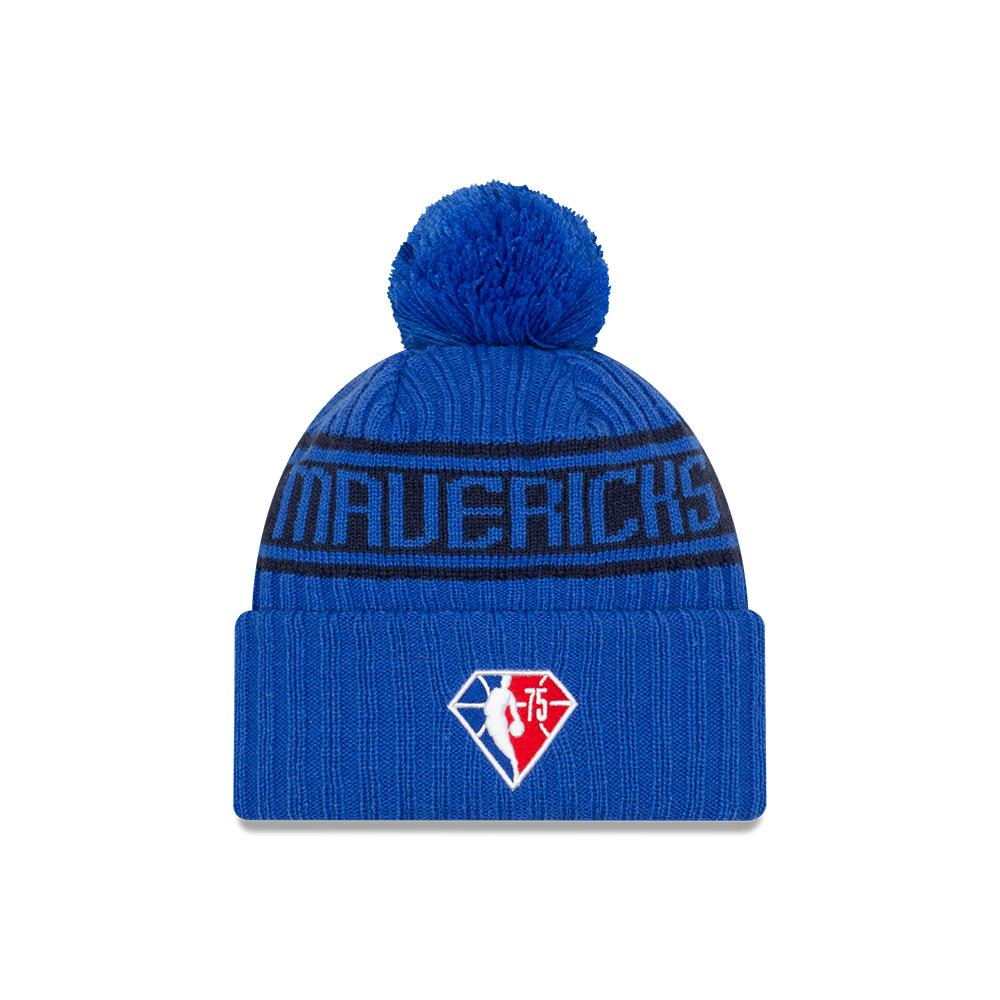 Шапка New Era Dallas Mavericks 2021 Draft Edition Pom Knit NBA Beanie