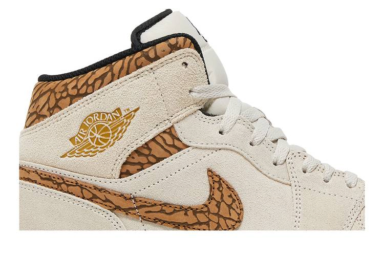 Кроссовки Air Jordan 1 Mid SE 'Brown Elephant'