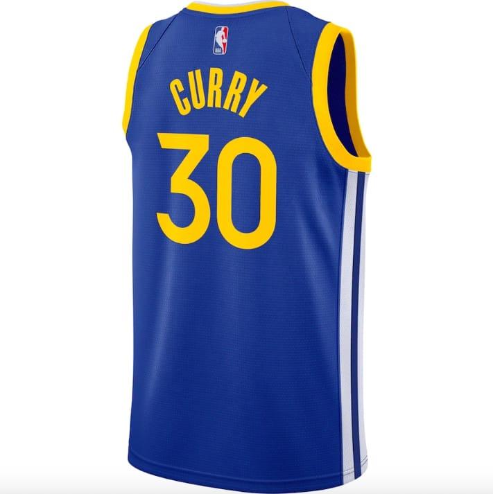 Баскетбольная джерси 2020-21 Golden State Warriors #30 Stephen Curry Nike Icon Royal Jersey