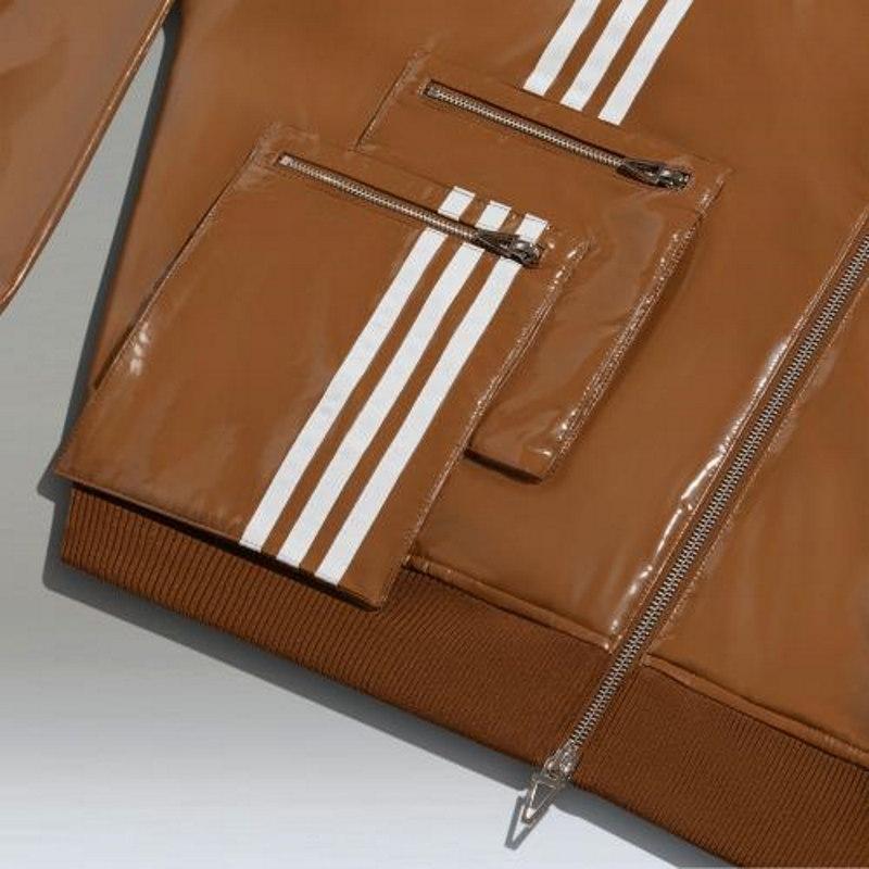 Куртка adidas Ivy Park Latex Track Jacket (All Gender) Wild Brown