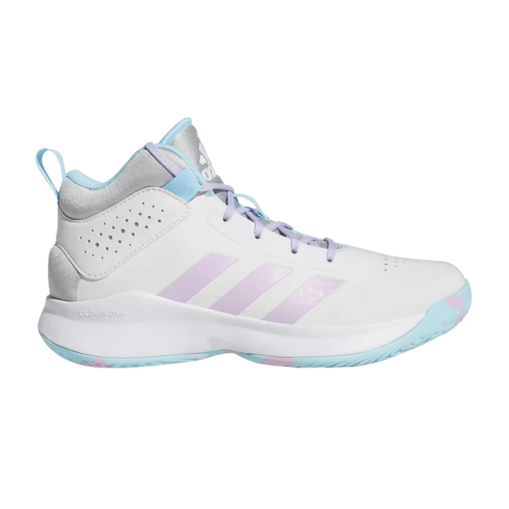 Кроссовки Adidas Cross 'Em Up 5 J Wide 'Dash Grey Bliss Lilac'