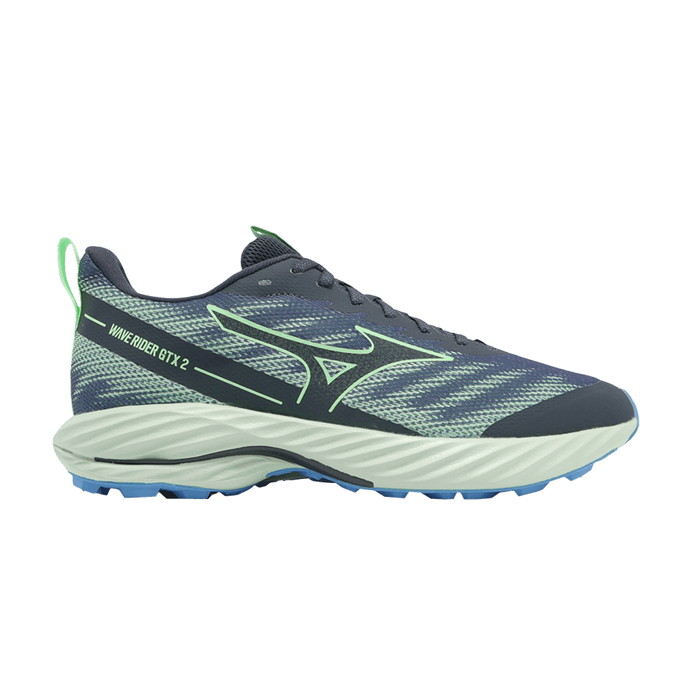 Кроссовки Mizuno Wave Rider GORE-TEX 2 Super Wide 'Vintage Indigo Neo Mint'