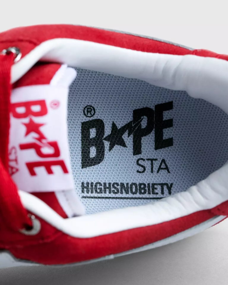 Кроссовки Highsnobiety x A Bathing Ape Bapesta Not In Paris Pack – Red