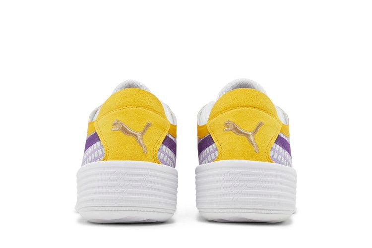 Кроссовки Puma Clyde All-Pro Jr 'White Spectra Yellow'