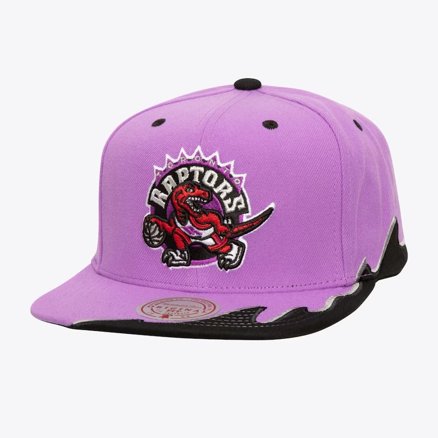 Бейсболка Mitchell & Ness Purple Toronto Raptors Hardwood Classics Rising Tide OG Snapback Hat