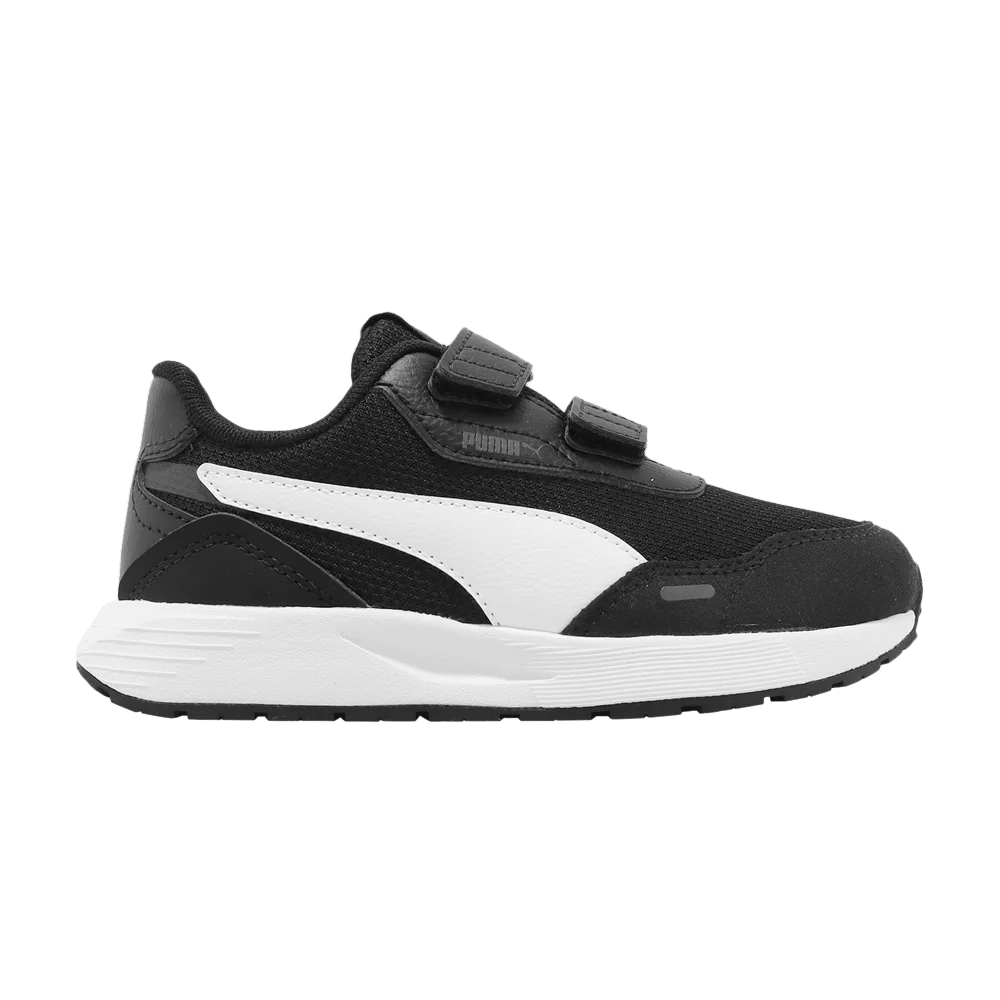 Krossovki-Puma-Runtamed-V-Little-Kid-Black-White