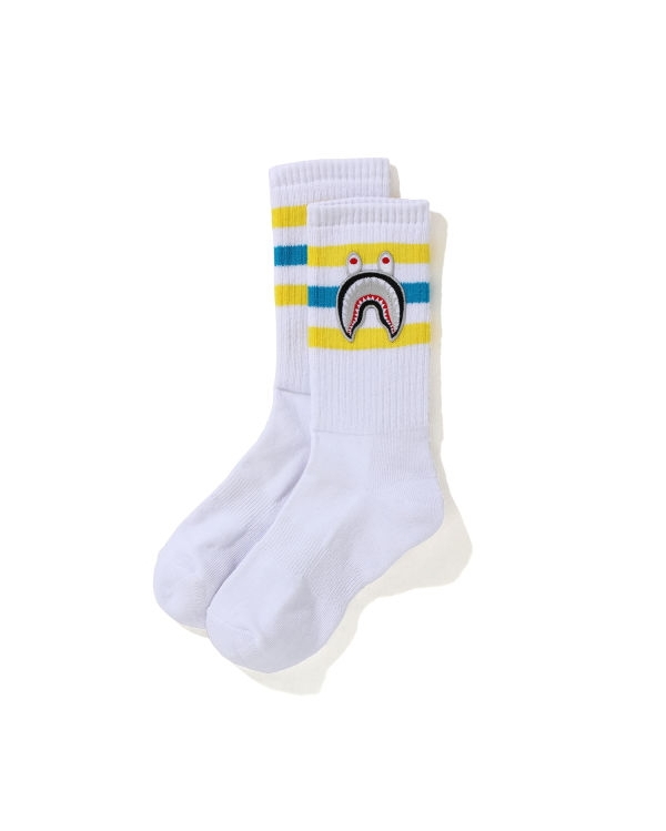 Спортивные носки BAPE A Bathing Ape Men Shark Socks White