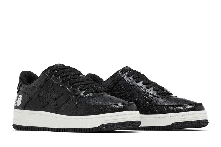 Krossovki-Neighborhood-x-Bapesta-Black-Crocodile-Ostrich-7
