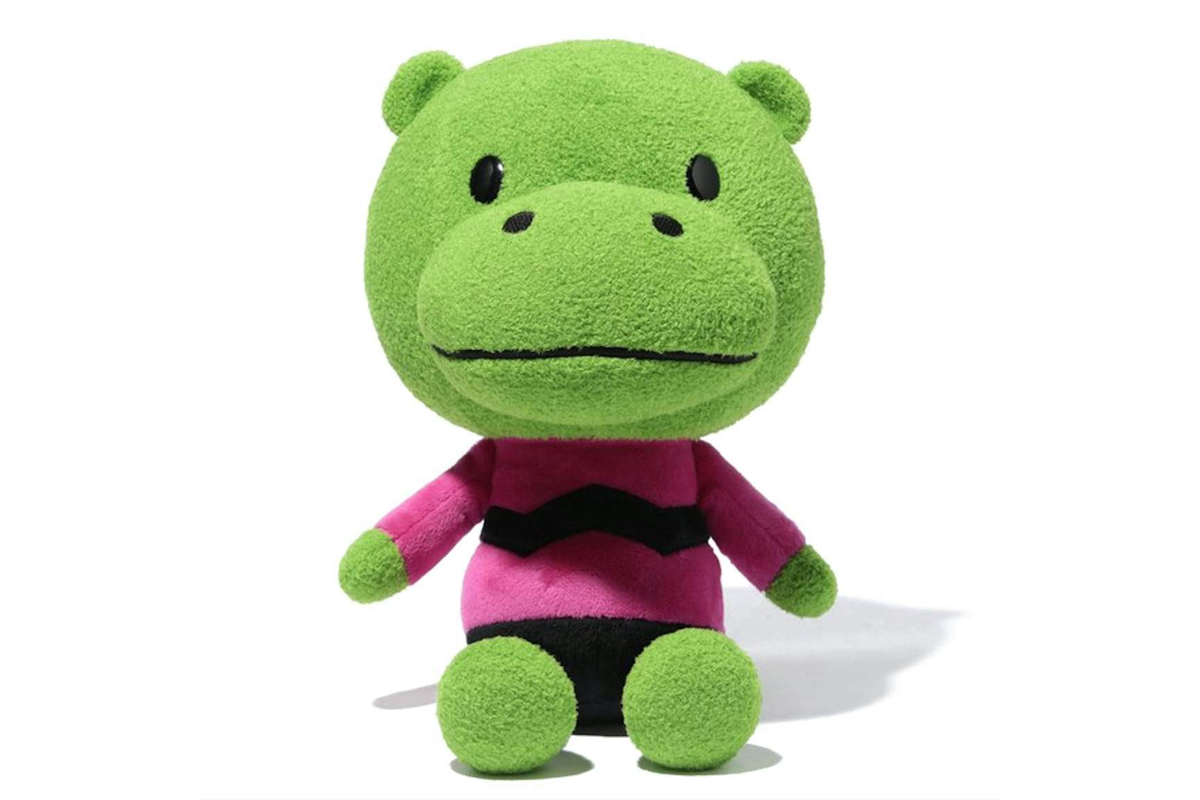 BAPE-Hippo-Plush-Doll-35cm-Green