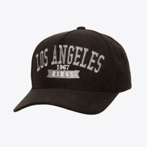 Mitchell-Ness-Black-Los-Angeles-Kings-Suede-Pro-Adjustable-Hat-300x300