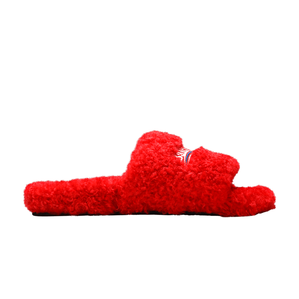 Кроссовки Balenciaga Wmns Furry Slides 'Red'