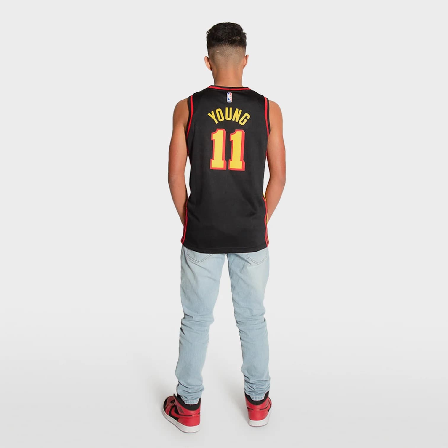 2021-22-Atlanta-Hawks-Trae-Young-11-Youth-Swingman-Statement-Edition-Black-Jersey-7