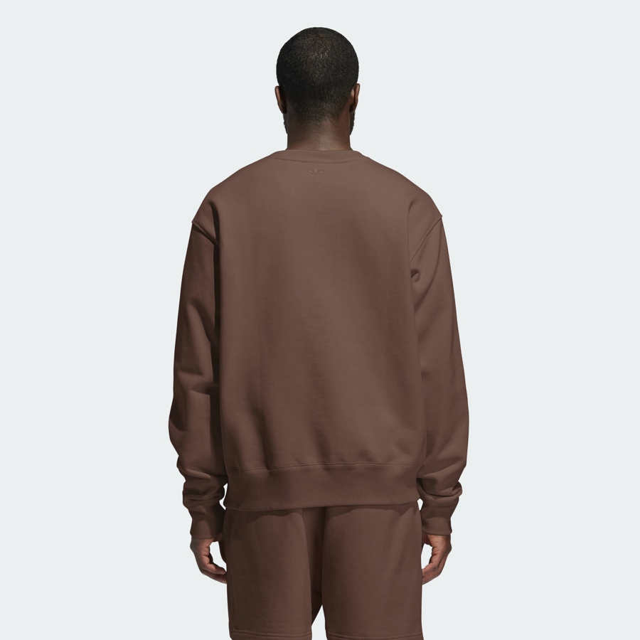 Свитшот adidas Pharrell Williams Basics Crewneck Sweatshirt Earth Brown