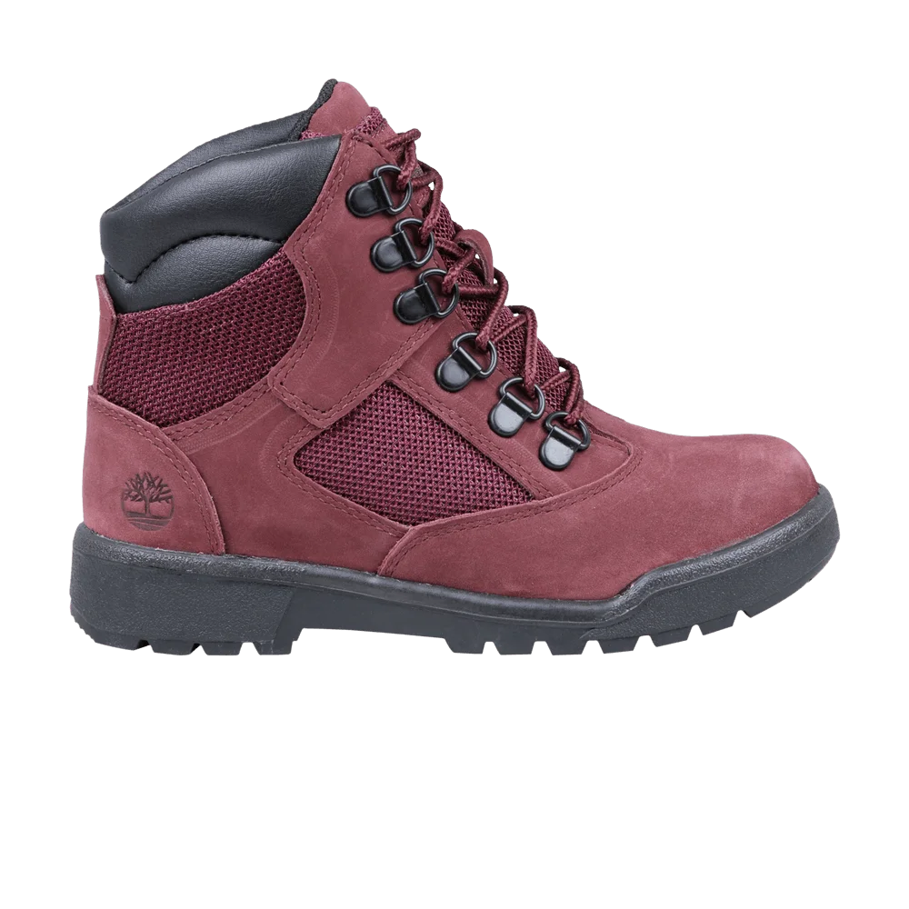 Krossovki-Timberland-6-Inch-Field-Boot-Youth-Burgundy