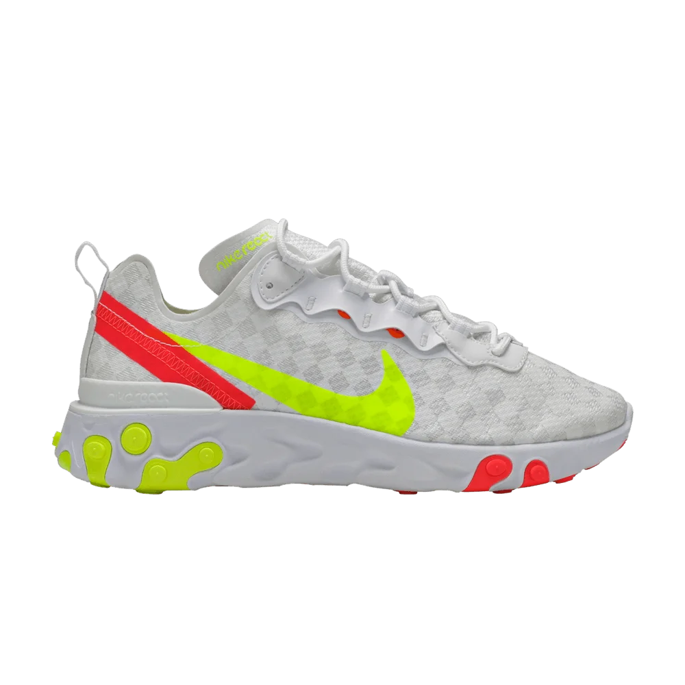 Krossovki-Nike-React-Element-55-Checkered-White-Crimson-Volt